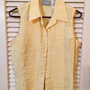 Sunshine Yellow Liz Claiborne blouse, Size 6